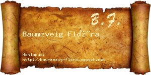 Baumzveig Flóra névjegykártya
